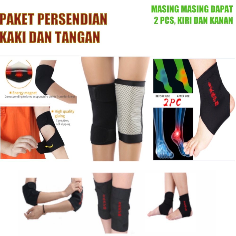 ORIGINAL PAKET ALAT TERAPI PERSENDIAN KAKI DAN TANGAN MAGNETIK PEREDA NYERI 1 PASANG 2PCS