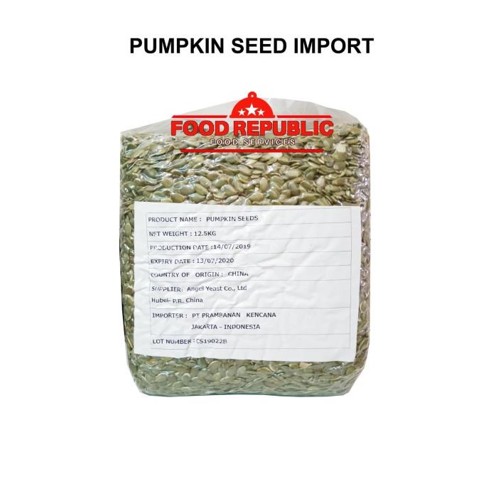 

Pumpkin Seed - Biji Labu - Pepita 1 Kg Repack Halal Produk Import