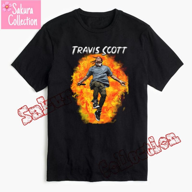 Kaos Baju TRAVIS SCOTT / t shirt band rap tee Jordan / vintage by h&amp;m oversize lokal / hitam pria kaus wanita TERLARIS best seller murah termurah 10