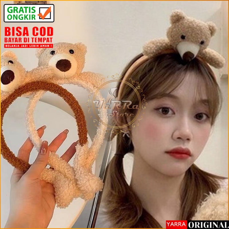 Jual BANDO KOREA ANAK PEREMPUAN WANITA BANDANA BEAR LUCU AKSESORIS