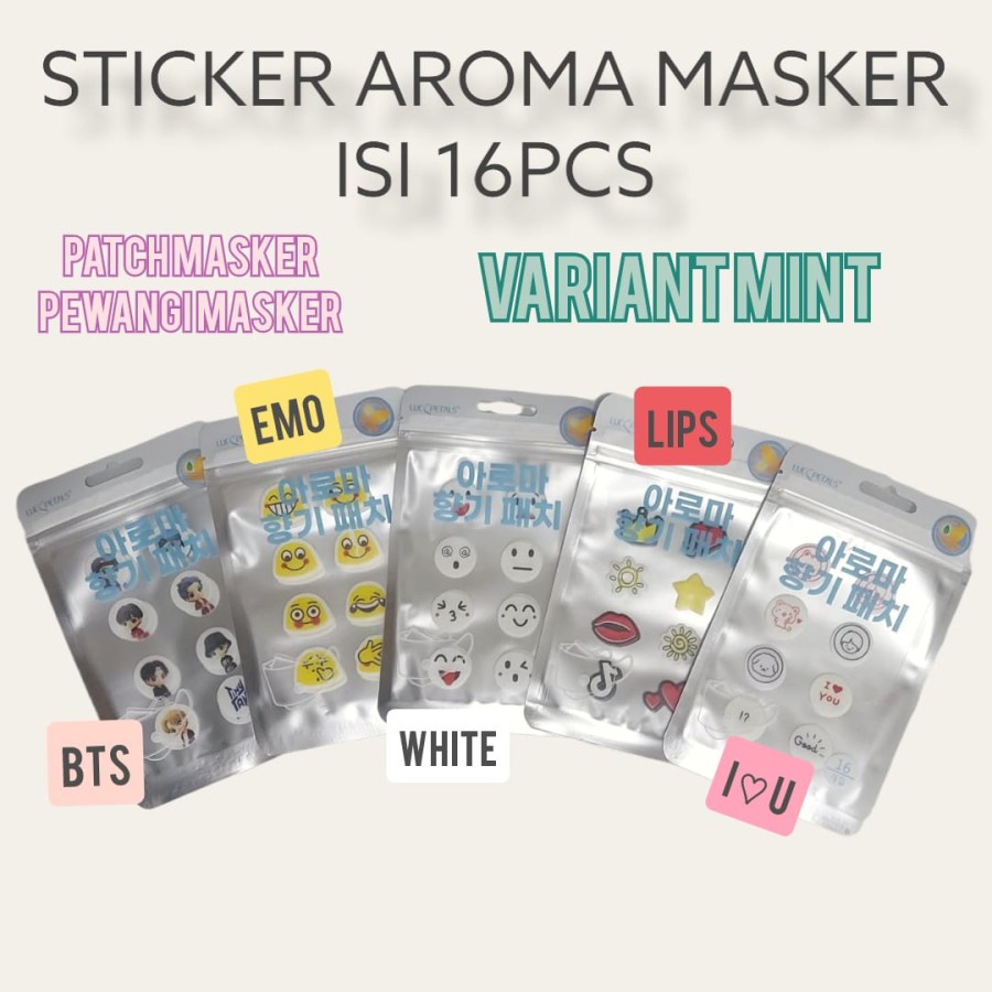 Masker KF94 Ori 4 PLAY WARNA-WARNI/Pewangi Stiker Masker