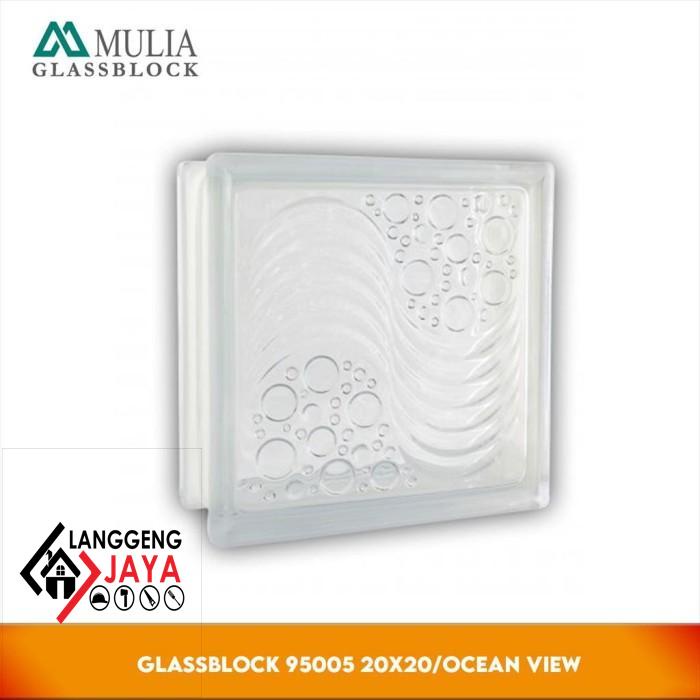 Promo Glass Block Tipe Osean View-Glassblockhiasan Dinding-Material Langgeng-