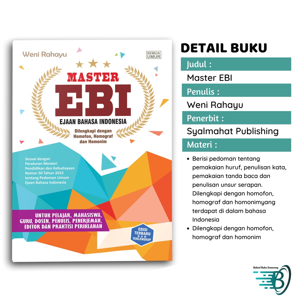 Buku EBI Master Ejaan Bahasa Indonesia EYD PUEBI