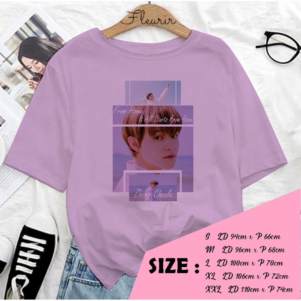 FLEURIR - KAOS NCT CHEN LE KPOP NCT127 WANITA DEWASA LENGAN PENDEK TEE UNISEX