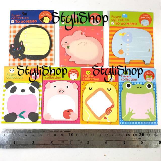 

Sticky Notes Animal, Kertas Motif Binatang, Memo Note Animal Series