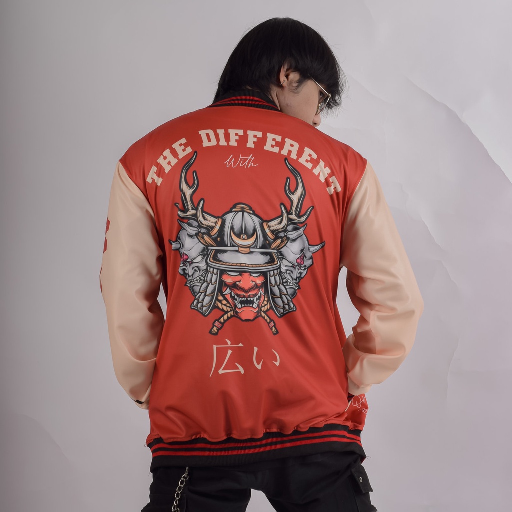 Jaket Varsity Varisty Versity Original Kamikaze Broad Baseball besbol Pria Wanita Size L XL - Varsit