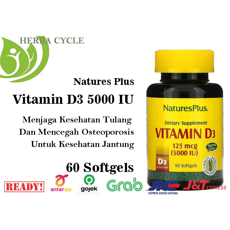 NP Vitamin D3 5000 IU 60 Softgels Vitamin D3 Original USA