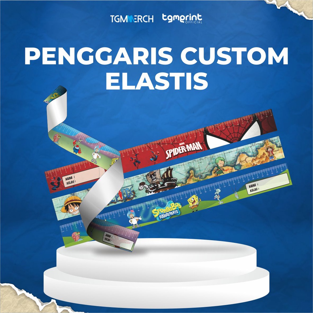 

TGM MERCH - Cetak Custom Penggaris Elastis character 47 Cm