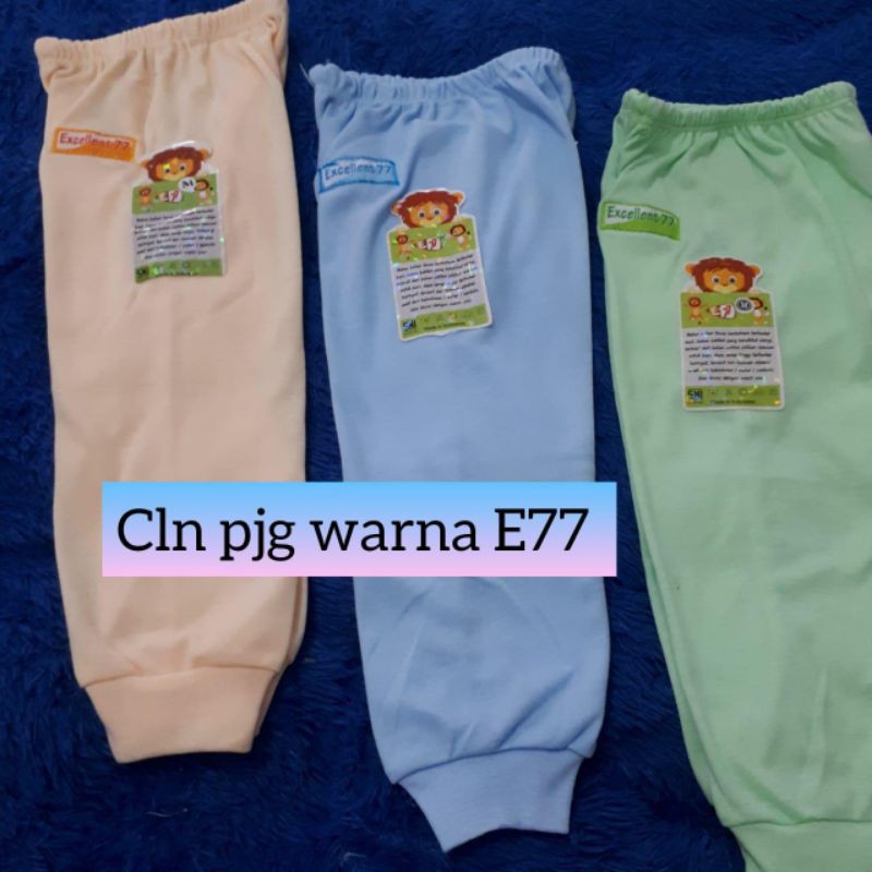 3 pcs Celana Bayi Anak Panjang buka kaki warna polos Murah grosir