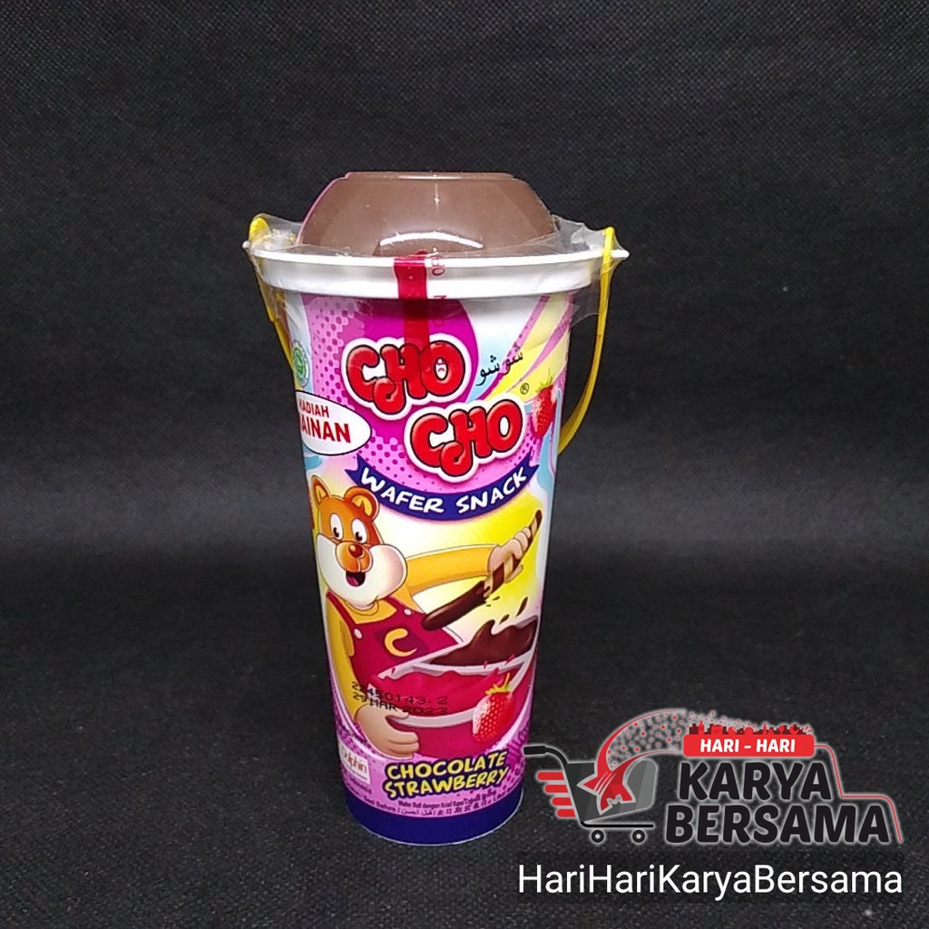 

CHO CHO WAFER SNACK CHOCOLATE STAWBERRY 40GR