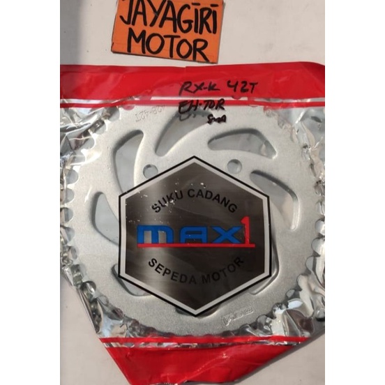 Gear Belakang RX 100 RXK RXS 428 30T 34T 35T 40T 41T 42T 43T 46T Gigi Tarik Rantai Roda RXKing King Chain Kit Chainkit Sprocket Gear Set Gearset Gir Girset Depan Drive YGP Sproket Komplit Front Rear Yamaha RX100 RXZ Vega Jupiter R Z MX Crypton Old New Ori-2