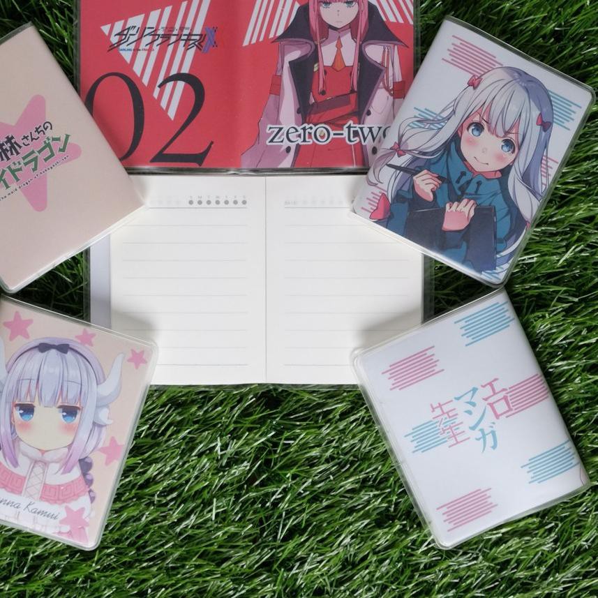 

TERKINI Buku Tulis Mini Anime - Variasi Zero Two Sagiri Kanna (Darling in the Franxx, Eromanga, Koba
