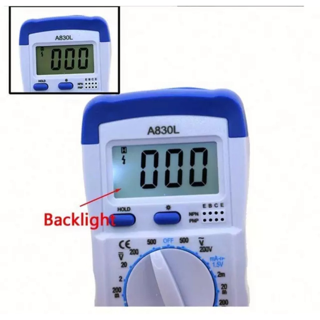 Multimeter Digital Multitester Avometer Aneng A830L Alat Pertukangan Pengukur Arus Listrik