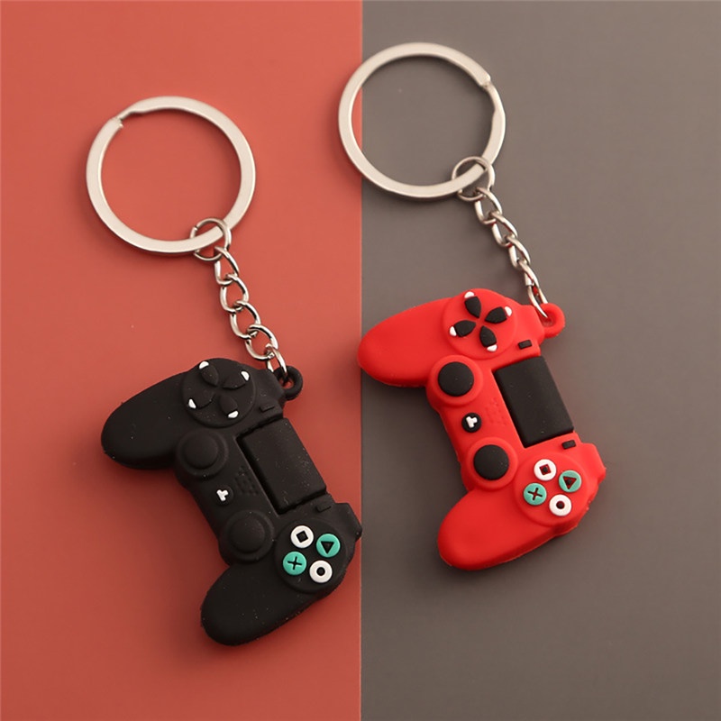 TK Creative Mini Game Console Controller Keychain Cartoon Model Joystick Handle Key Chain