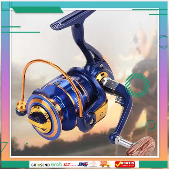 (BISA COD) FTIHSHPFanshun Gulungan Pancing FH3000 Fishing Spinning Reel 10 Ball Bearing