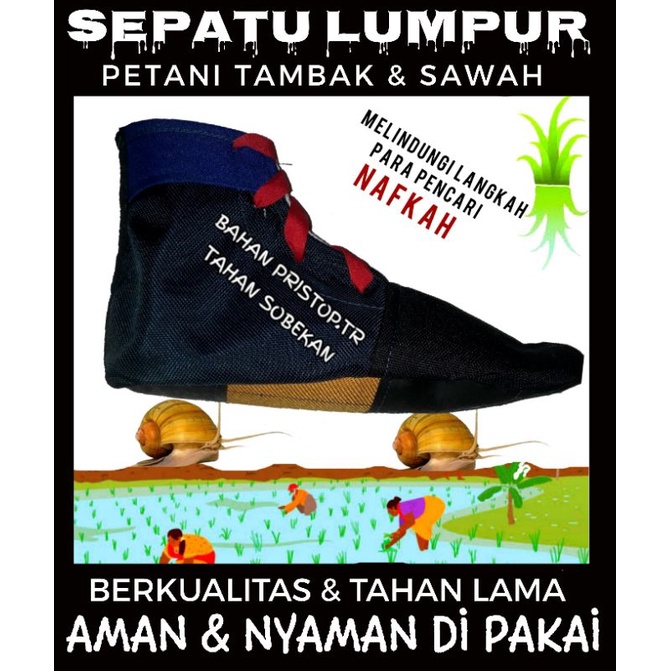 sepatu pemancing ikan sepatu lumpur anti gores keong kayu dll