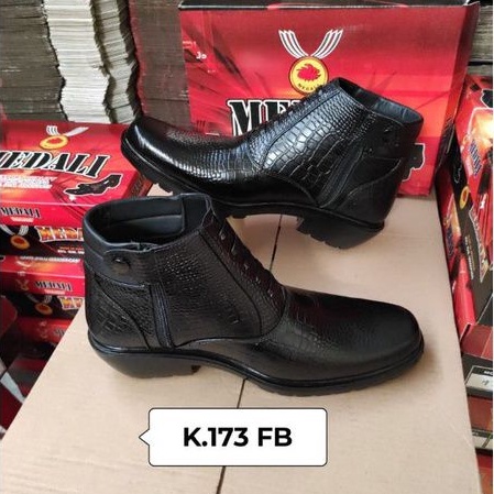 Sepatu Kulit PDH Pria boots Polri TNI security guard PNS sepatu kerja formal tampil lebih keren