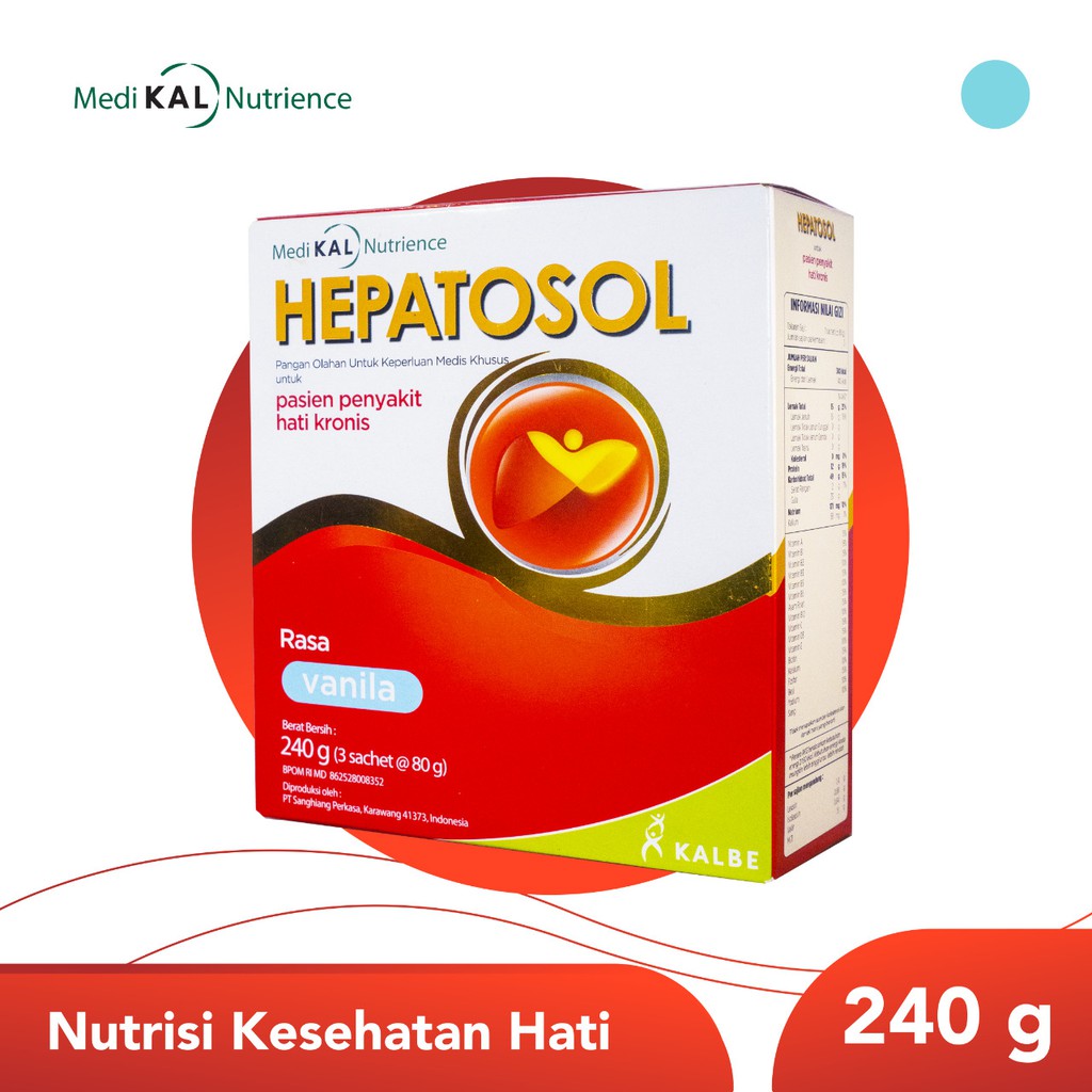Hepatosol 240gr BUNDLING - makan diet khusus yang diformulasikan khusus untuk pasien dengan gangguan hati