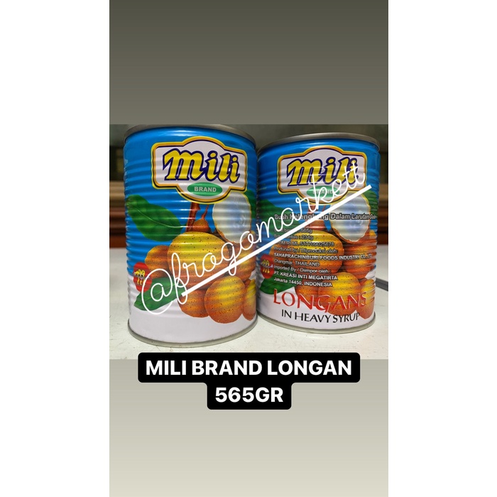 

Kalengbuah- Mili Brand Longan 565Gr -Buah-Kaleng.