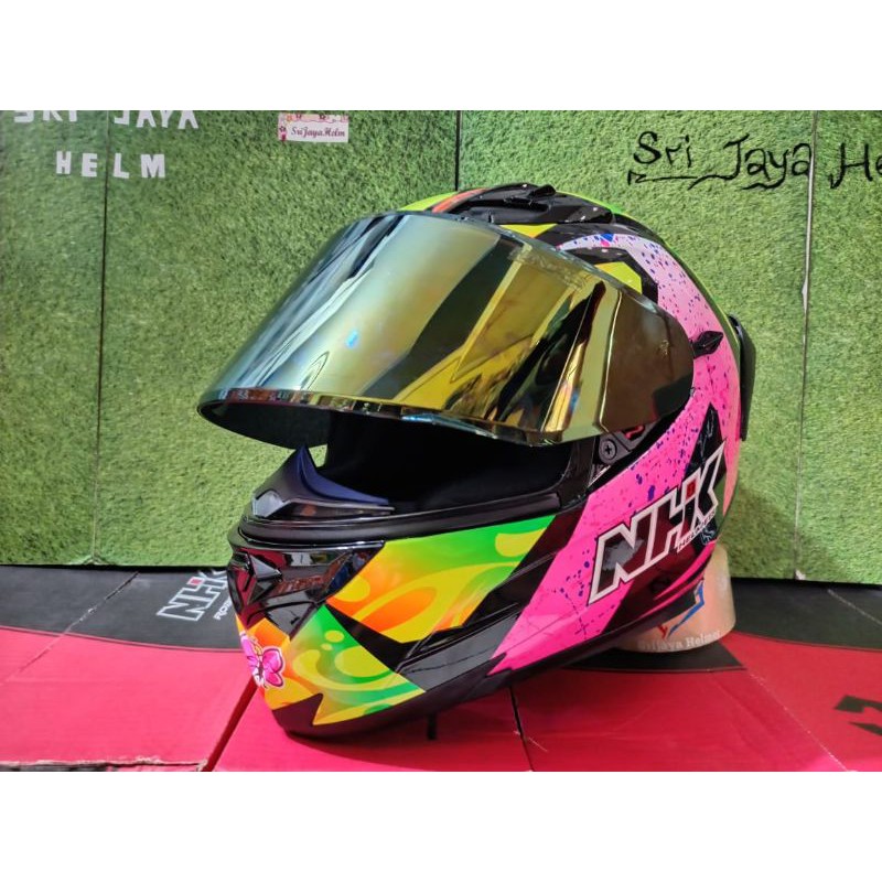 HELM NHK RX9 CARELL WUNTER PINK/GREN//HELM NHK RX9 PAKET GANTENG