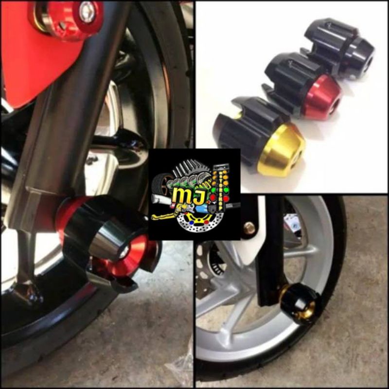 Jalu As Roda Cocok Buat Roda Depan &amp; Roda Belakang Bahan Full Cnc Two Tone Universal Semua Motor