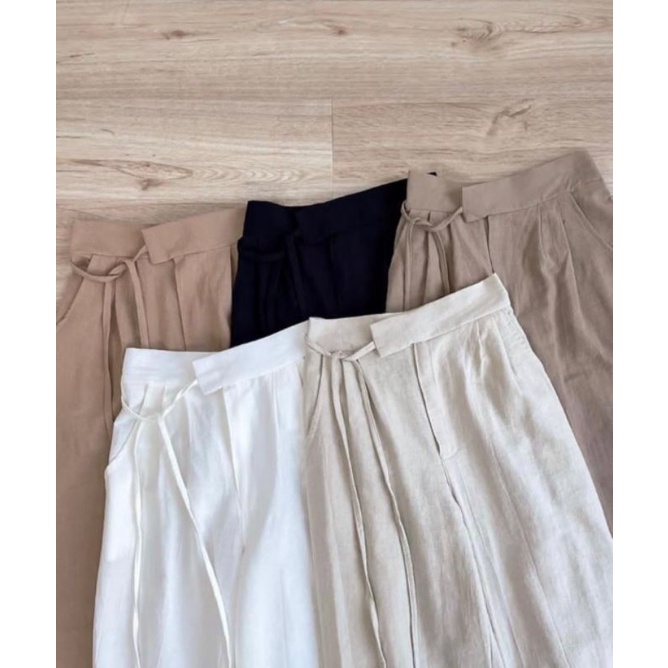 Kulot Highwaist /Celana Wanita Rayon Pants Karet Di Bagian Belakang