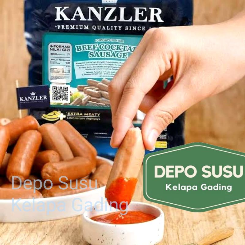 Sosis Kanzler 360gr / 500gr | Beef Cheese Sausage Crispy Chicken Nugget Bockwurst Wiener Garlic Frankfurt Cocktail Black Pepper Bratwurst Cordon Bleu German 300gr
