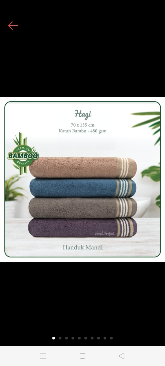 Handuk Mandi Dewasa Morning Whistle/ Towel By Terry Palmer Hagi -katun Bambu- 70 X135cm