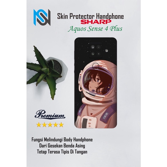 Isi 2pcs Garskin Hp Sharp aquos Sense 4 Plus Motif astro 2 - Free Custom Motif