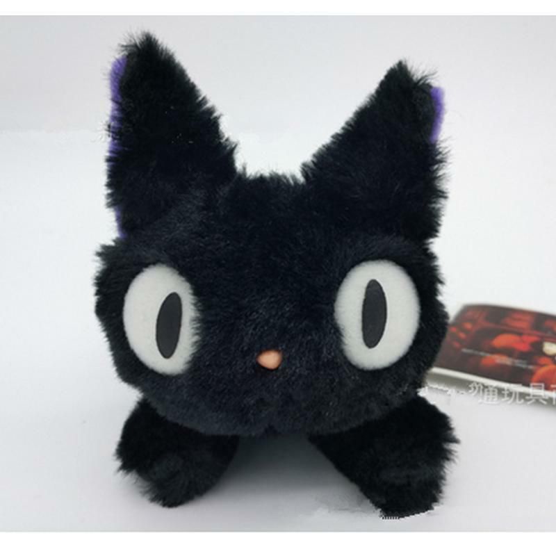 Japanese Anime Kiki Delivery Service Jiji Black Cat Plush Stuffed Doll Toy Cute