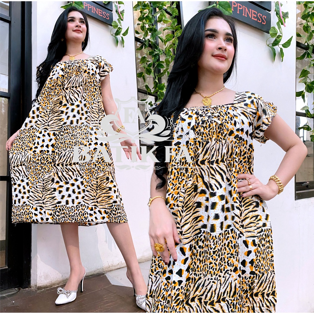 BATIK WANITA KEKINIAN DASTER DRESS RAYON YUKENSI JUMBO PUNBOL BUMIL MURAH ADEM