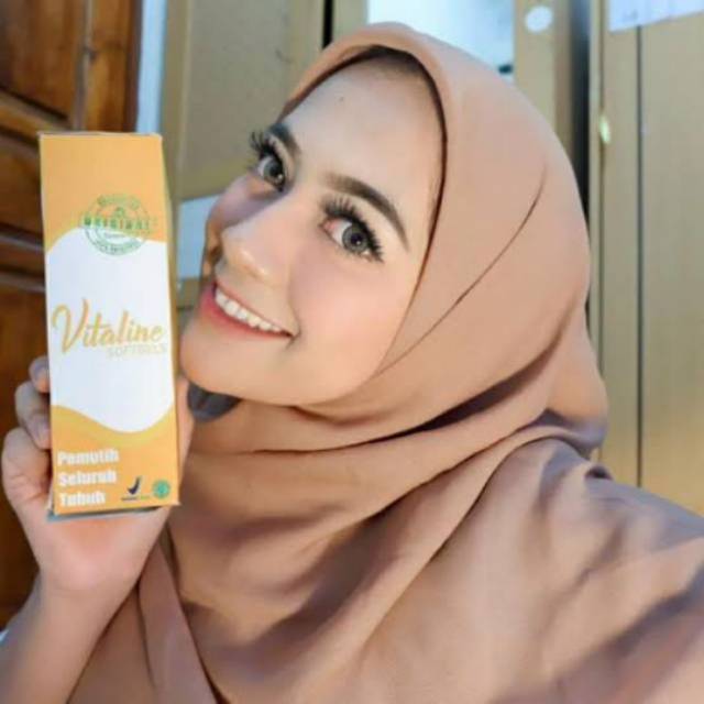 Pemutih badan vitaline softgel obat pemutih badan vitaline pemutih kulit pemutih badan bpom