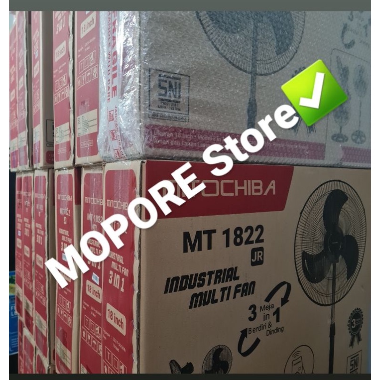 Kipas Angin BESI Remote MITOCHIBA 3in1 MT-1822JR/SR(Pakai Remote)Kwalitas Terbaik  motor 100% tembaga