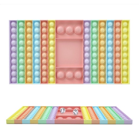 JGW-[✅COD] Pop it jumbo mainan pop it push fidget bubble toy mainan anak2 FREE KELERENG-PAPAN DADU PASTEL