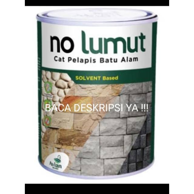 CAT BATU ALAM HITAM CANDI 1 LITER NO LUMUT AVIAN / COATING BATU ALAM / PERNIS BATU VERNISH BATU ALAM