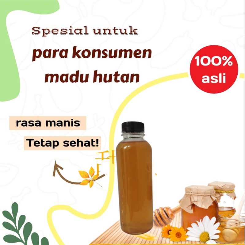 

Forest honey / Madu Hutan liar / lebah dorsata 250 ML