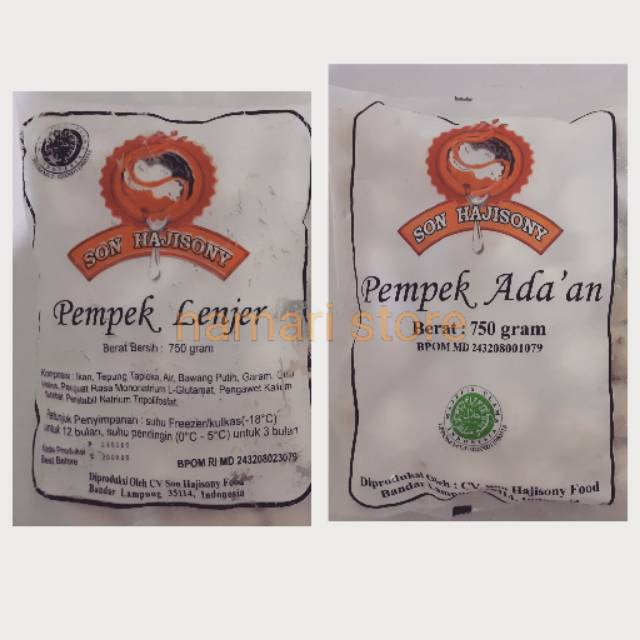 

Pempek Curah Son Haji Sony Lampung Pempek Son Hajisony Grade B
