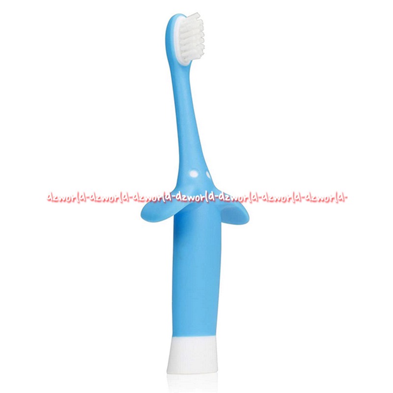 Dr Brown's Infant to Toddler Toothbrush 0-3ahun Sikat Gigi Bayi Balita Anak Biru Gajah Dr Browns