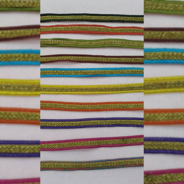 Renda pita benang emas 3054
