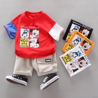 Setelan Kaos T Shirt Anak Laki Laki Lengan Pendek Gambar Setelan Kaos T Shirt Anak Laki Laki Lengan Pendek Gambar