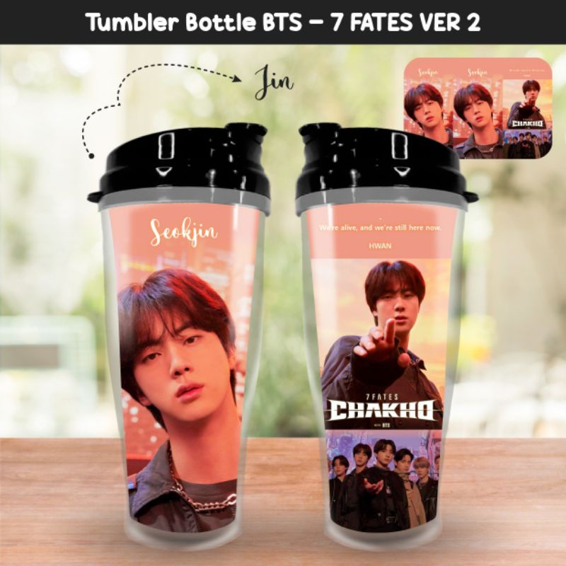 TUMBLER BOTTLE 7FATES VER2 PTD SG2022 BTS X COOKIERUN cUSTOM