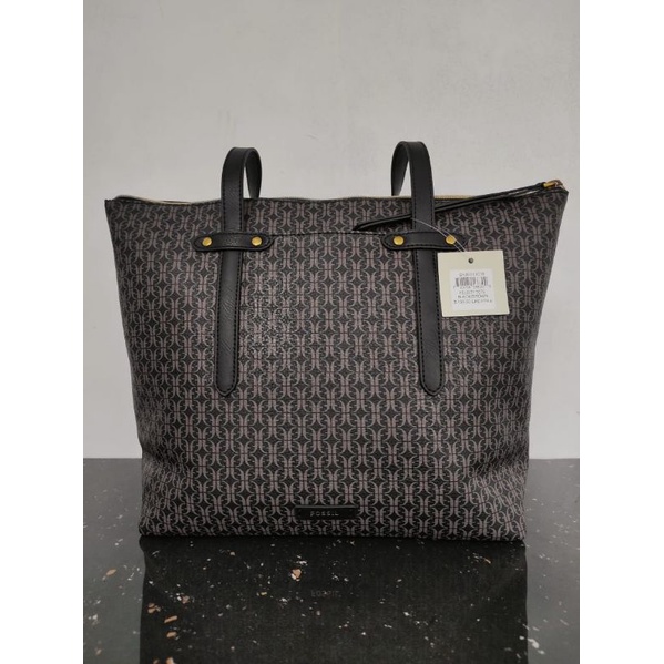 Tas ORIGINAL Felicity Tote Black Brown  / Tas Felicity Tote Black Brown
