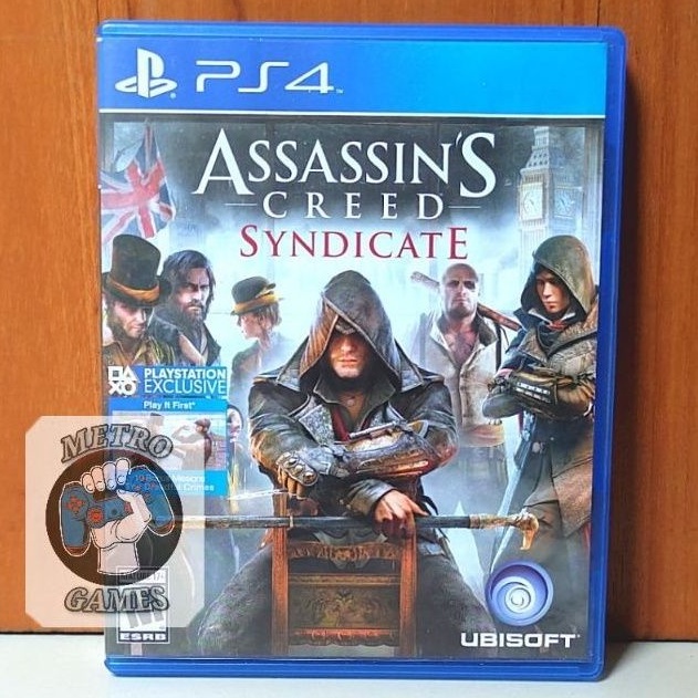 Kaset Assassins Creed Syndicate PS4 Assassin Assasin Assasins AC Sindicate Playstation PS 4 5 Syndicat Asasin Asasins CD BD Game sindicat Games Ps4 Ps5 Region 3 Asia Reg