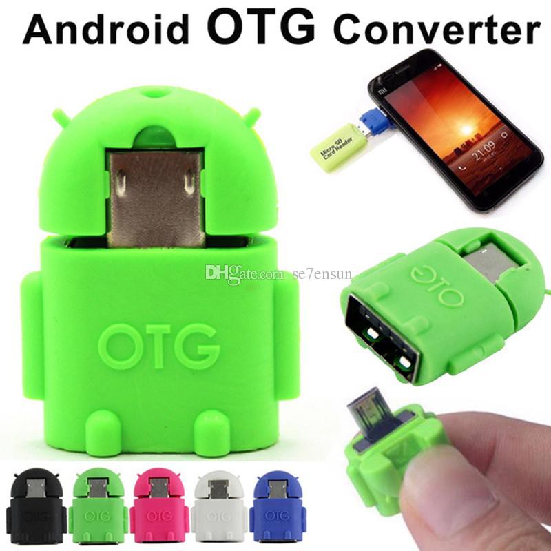 ANDROID OTG CONVERTER MICRO USB ROBOT FOR FLASHDISK TO HANDPHONE OTG