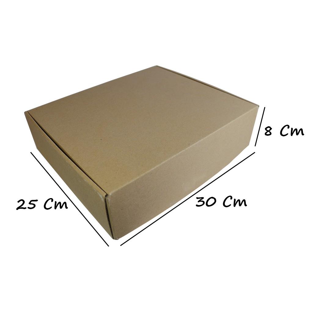 

size 30x25x8cm , Box Earlock corrugated eflute premium diecut kokoh untuk hampers hadiah ulang tahun