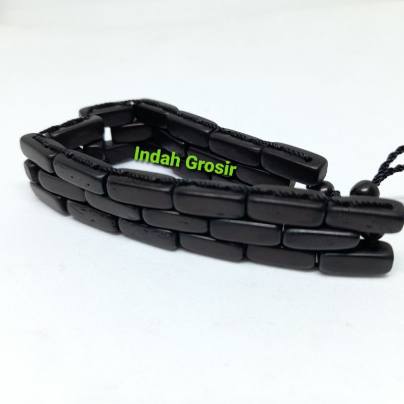 Gelang Kaoka Cantik Coklat/Hitam Model Rolex Original