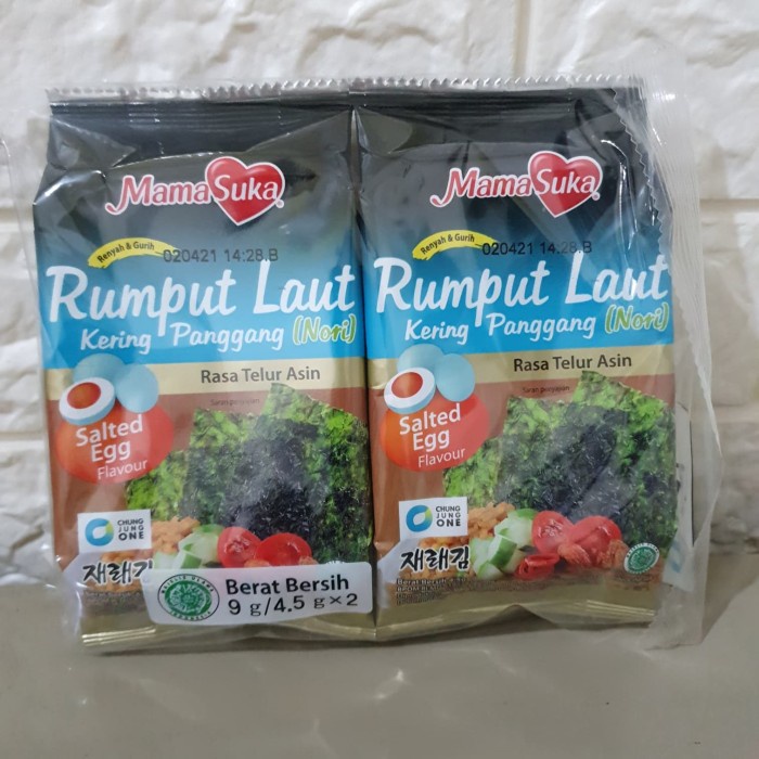 

Q20121Sa Mamasuka Rumput Laut Panggang Nori Rasa Salted Egg Isi 2 Pcs Dw501Sqss