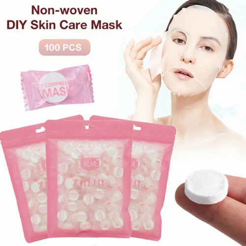 Compressed Paper Mask Sheet / Tablet Mask / Masker Kertas / Masker Topeng F860