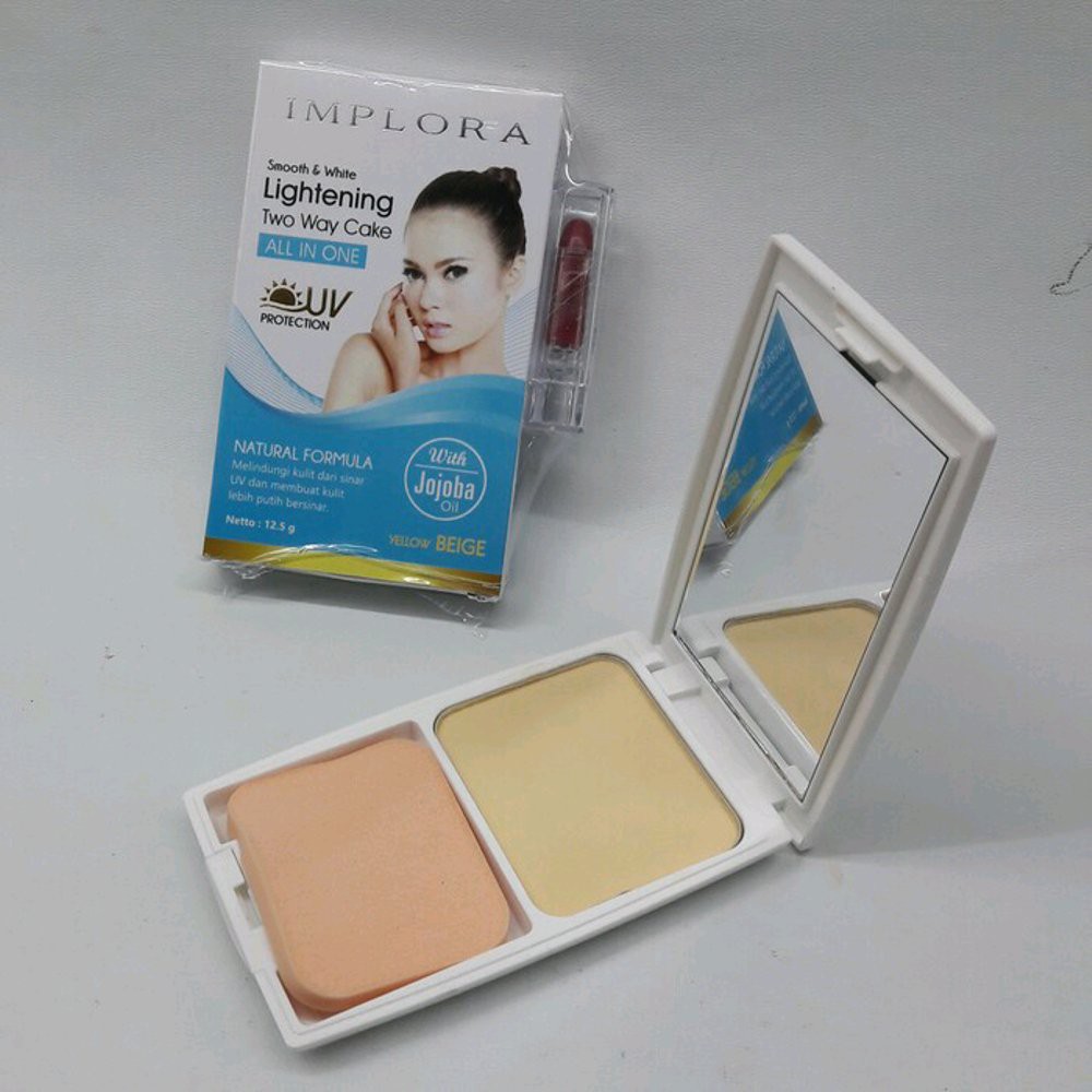 IMPLORA LIGHTENING TWO WAY CAKE / TWC IMPLORA GIRLSNEED77 BPOM Bedak Wajah Makeup-3