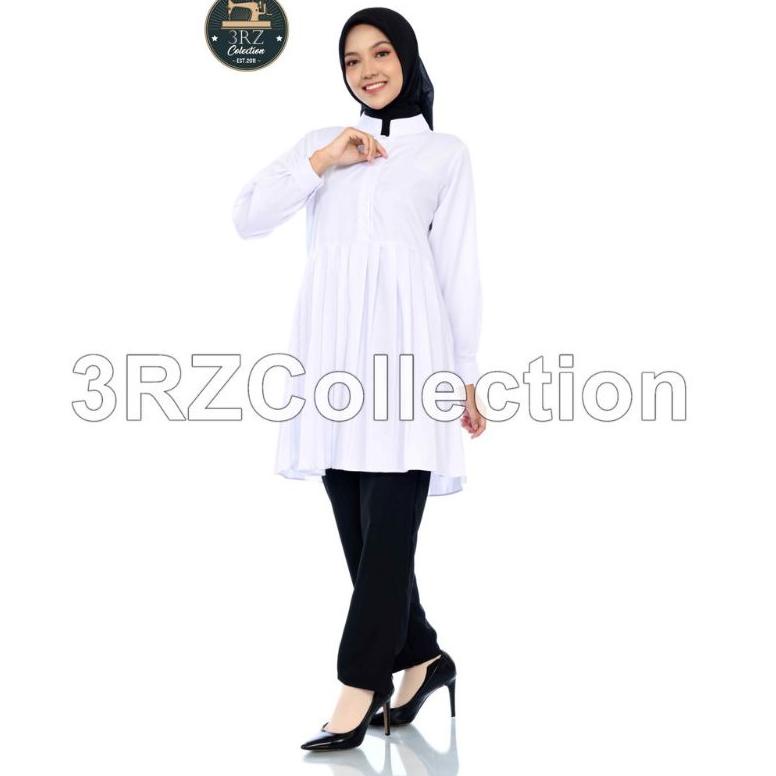 Tunik Putih Wanita Baju Tunik Putih Lis Hitam Pns Seragam Putih Pns Wanita Baju Putih Tunik Navy Tun